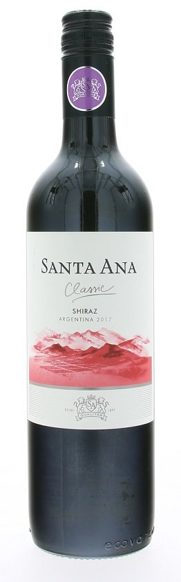 Santa Ana Shiraz 0,75L, r2017, cr, su