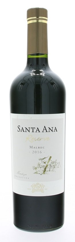 Santa Ana Reserve Malbec 0,75L, r2016, cr, su