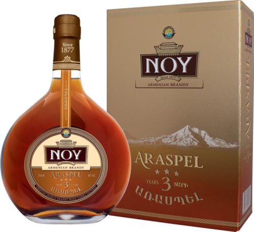 Noy Araspel 3* (3 years old) 40% 0,7L, brandy, DB