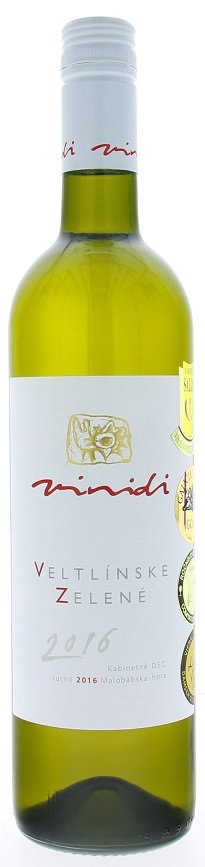 Vinidi Veltlínske zelené 0,75L, r2016, kab, bl, su, sc