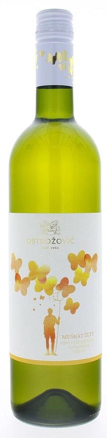 Ostrožovič Muškát žltý 0,75L, r2017, ak, bl, plsu, sc