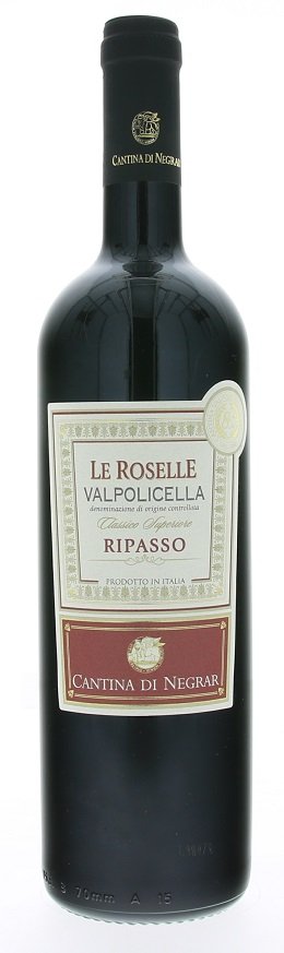 Cantina Di Negrar Le Roselle Valpolicella Classico Superiore Ripasso 0,75L, DOC, r2016, cr, plsu
