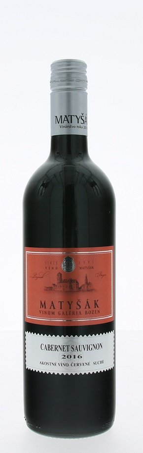 Matyšák Vinum Galéria Bozen Cabernet Sauvignon 0,75L, r2016, ak, cr, su