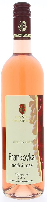 Pivnica Orechová Frankovka modrá rosé 0,75L, r2017, ak, ruz, plsu