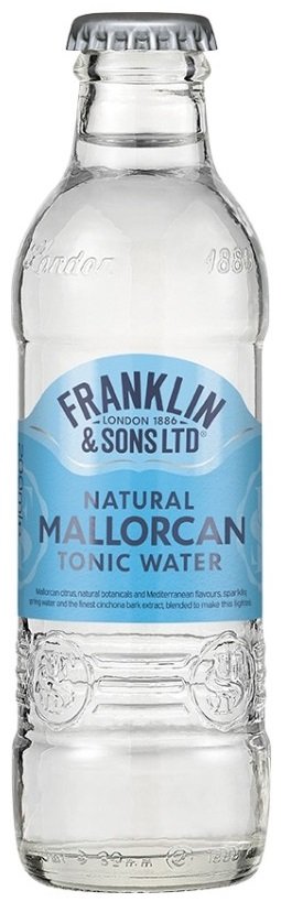 Franklin & Sons Tonic Water Original Mallorcan 200ml, nealko, sýtený nápoj 0,2L, sklo