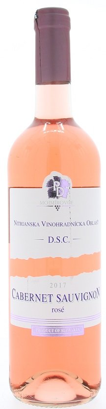 PD Mojmírovce Cabernet Sauvignon Rosé 0,75L, r2017, ak, ruz, su