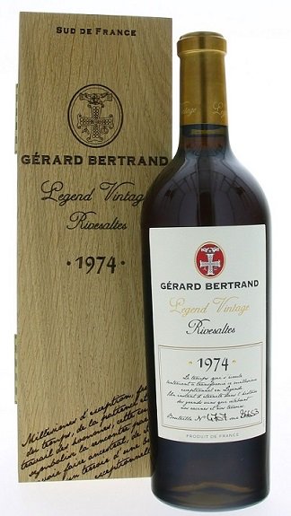 Gérard Bertrand Legend Vintage Rivesaltes 0,75L, AOC, r1974, fortvin, cr, sl, DB