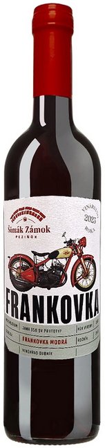 Šimák Zámok Pezinok Frankovka modrá MOTO edícia 0,75L, r2022, ak, cr, su