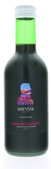 Matyšák Vinum Galéria Bozen Cabernet Sauvignon 0,25L, r2017, ak, cr, su