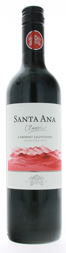 Santa Ana Cabernet Sauvignon 0,75L, r2018, cr, su