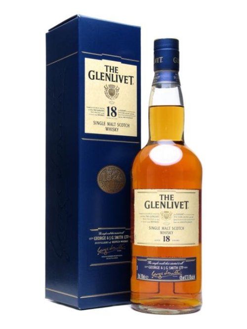 Glenlivet Scotch 18YO 43% 0,7L, whisky, DB