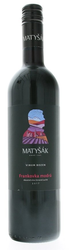 Matyšák Vinum Galéria Bozen Frankovka modrá 0,75L, r2017, ak, cr, su