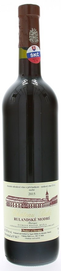 Château Belá Rulandské modré 0,75L, r2015, nz, cr, su