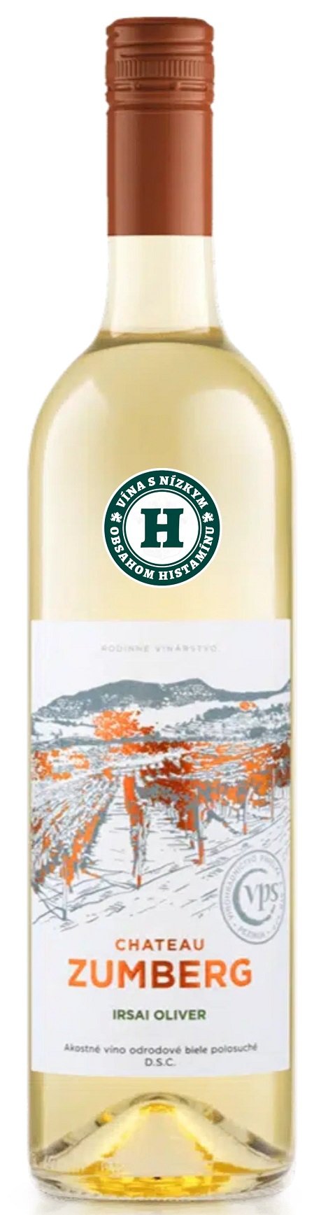 Pavelka Château Zumberg Iršai Oliver 0,75L, r2025, ak, bl, plsu, sc