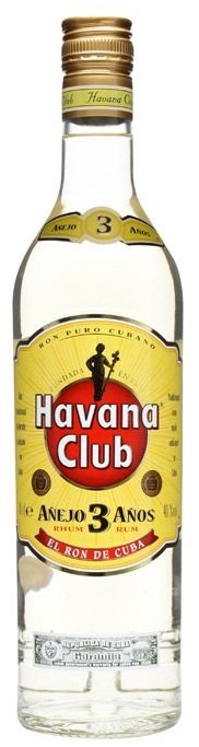 Havana club Anejo 3 anos Rum 40% 0,7L, rum