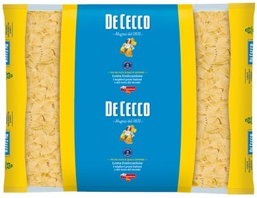 DE CECCO semolinové cestoviny Farfalle 3kg
