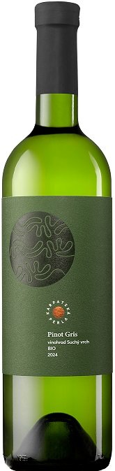 Karpatská Perla Pinot Gris BIO 0,75L, r2024, vin, bl, su