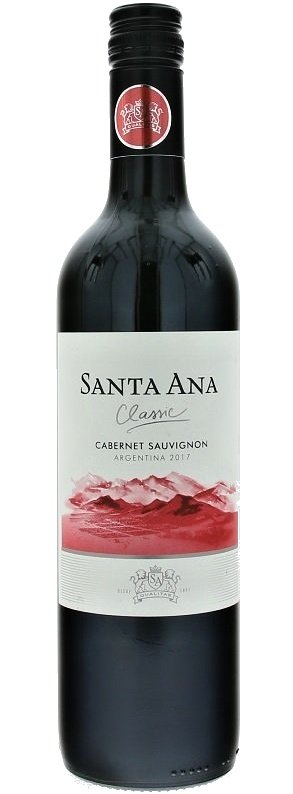 Santa Ana Cabernet Sauvignon 0,75L, r2017, cr, su