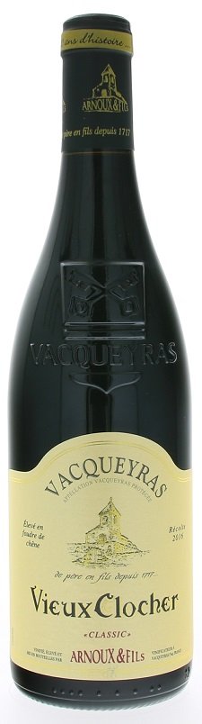 Arnoux & Fils Vieux Clocher, Vacqueyras 0,75L, AOC, r2016, cr, su