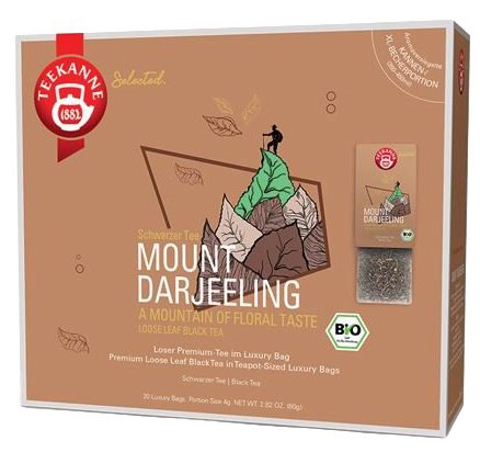 Teekanne Luxury Bag Mount Darjeeling BIO 20x4gr.,ciercaj