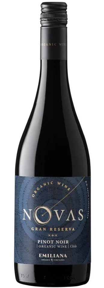 Emiliana Novas Pinot Noir, Gran Reserva, BIO 0,75L, r2021, cr, su