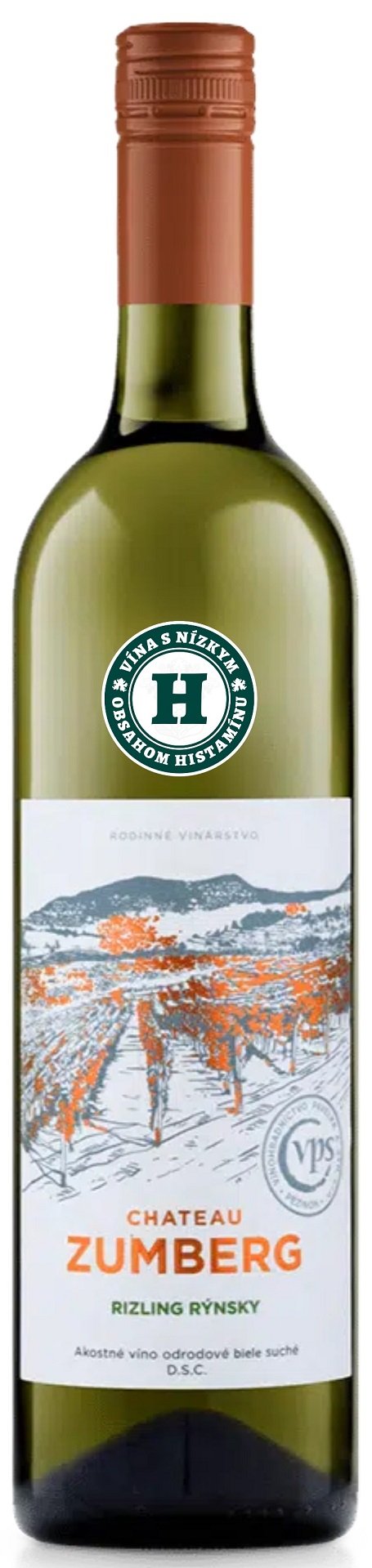 Pavelka Château Zumberg Rizling rýnsky 0,75L, r2025, ak, bl, su, sc