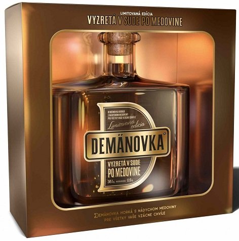 Demänovka Demänovka vyzretá v sude po Medovine 38%, bylinný likér 0,5L, liker
