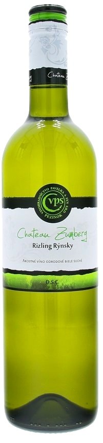 Pavelka Château Zumberg Rizling rýnsky 0,75L, r2018, ak, bl, su, sc