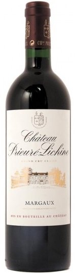 Bordeaux Château Prieuré-Lichine 0,75L, AOC, Grand Cru Classé, r2016, cr, su