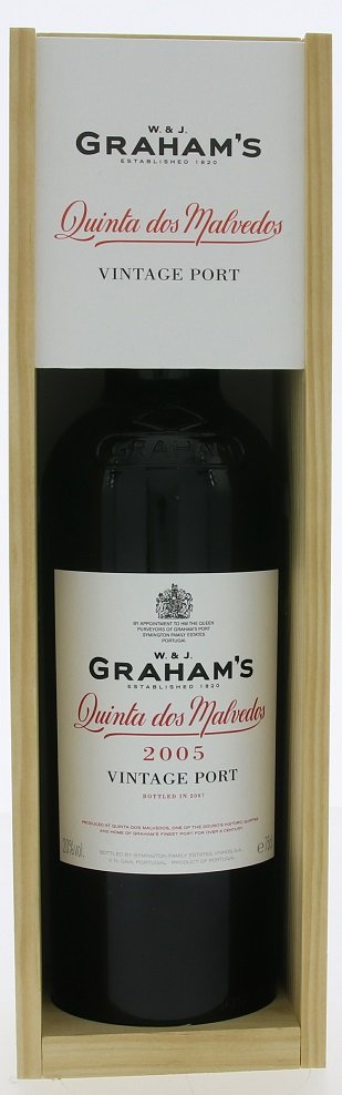 Graham's Quinta dos Malvedos Vintage Port 0,75L, r2005, fortvin, cr, sl, DB