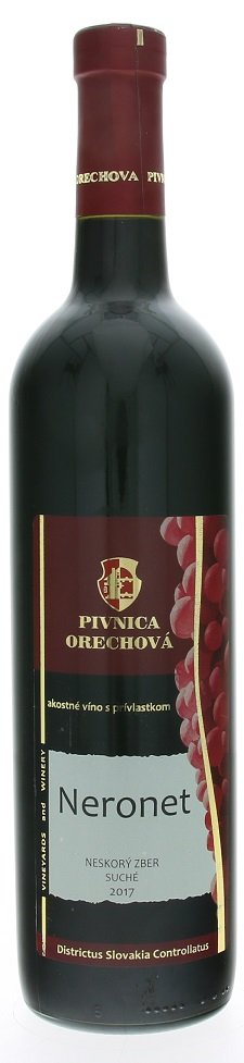 Pivnica Orechová Neronet 0,75L, r2017, nz, cr, su