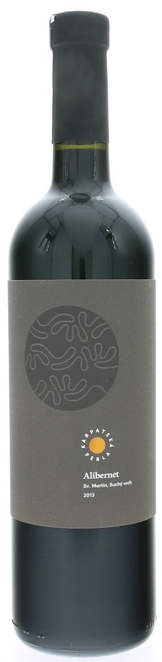 Karpatská Perla Alibernet 0,75L, r2013, vzh, cr, su