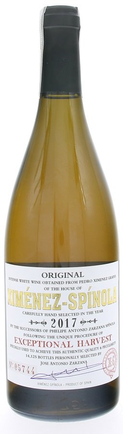 Ximénez-Spínola Exceptional Harvest 0,75L, VDM, r2017, bl, plsl