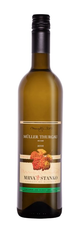 Mrva & Stanko Müller Thurgau, Mojmírovce 0,75L, r2018, ak, bl, su, sc