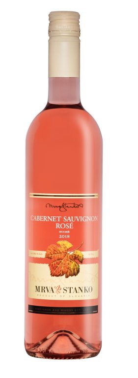 Mrva & Stanko Cabernet Sauvignon rosé, 0,75L, r2018, ak, ruz, su, sc