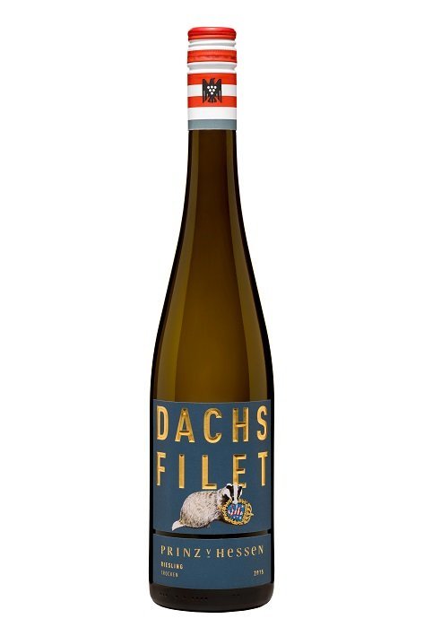 Prinz von Hessen Riesling Dachsfilet 0,75L, PDO, r2014, bl, su