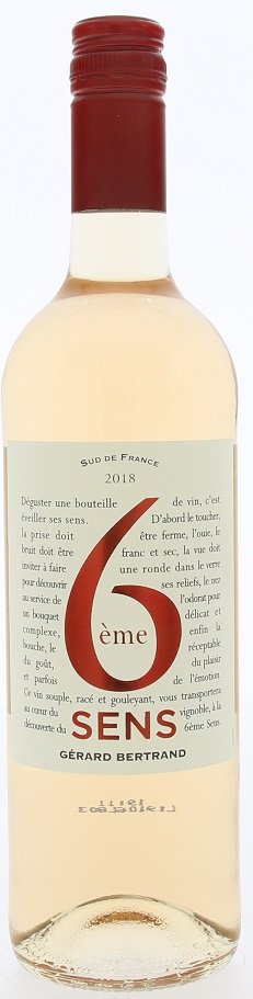 Gérard Bertrand 6éme SENS Rosé 0,75L, IGP, r2018, ruz, sc