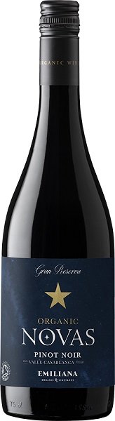 Emiliana Novas Pinot Noir, Gran Reserva, BIO 0,75L, r2023, cr, su