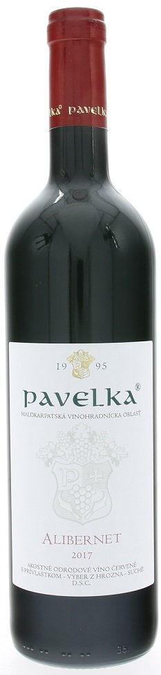 Pavelka Alibernet 0,75L, r2017, vzh, cr, su