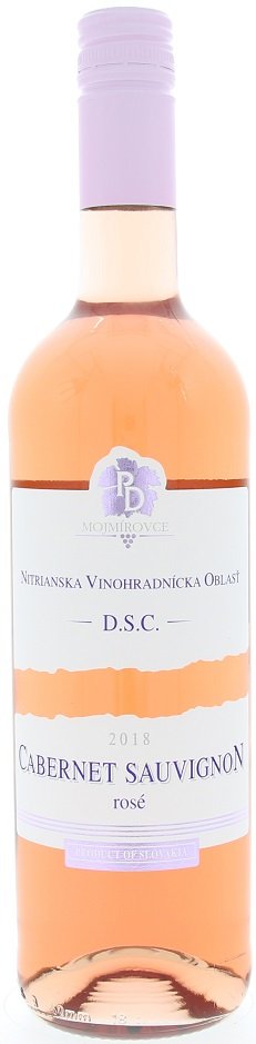PD Mojmírovce Cabernet Sauvignon Rosé 0,75L, r2018, ak, ruz, su, sc
