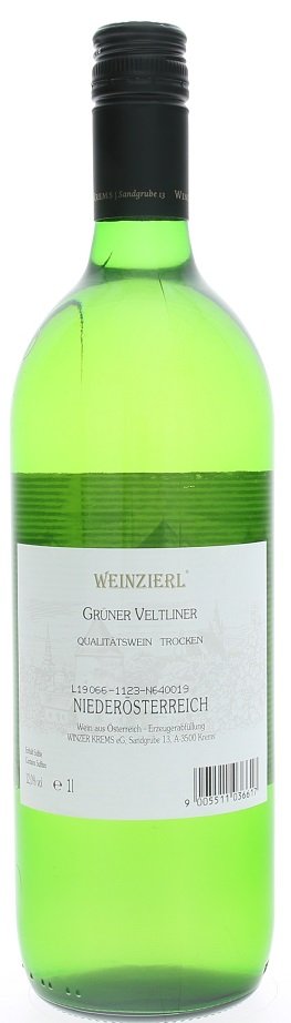 Winzer Krems Kremser Weinzierl Grüner Veltliner 1L, r2018, bl, su, sc