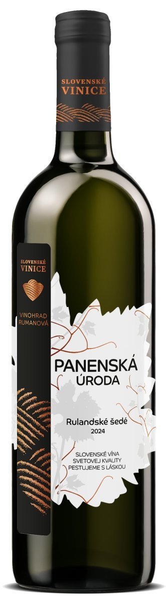 Slovenské vinice Rulandské šedé Panenská úroda 0,75L, r2024, ak, bl, plsl