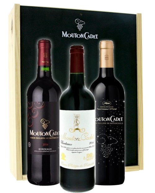 Rothschild Mouton Cadet 3 x 075, L 2,25L, AOC, cr, su, DB