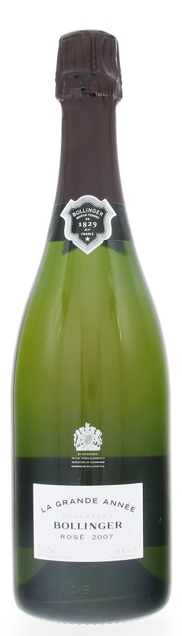 Champagne Bollinger La Grande Année Rosé Brut 0,75L, AOC, r2007, sam, ruz, brut