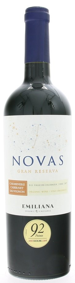 Emiliana Novas Carmenere-Cabernet Sauvignon, Gran Reserva, BIO 0,75L, r2017, cr, su