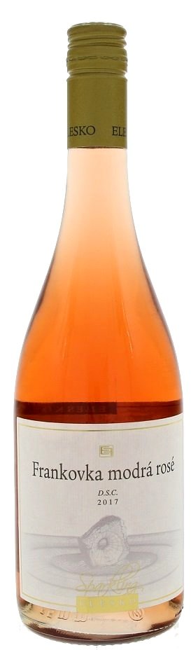 Elesko Frankovka modrá Rosé 0,75L, r2017, sytper, ruz, plsl