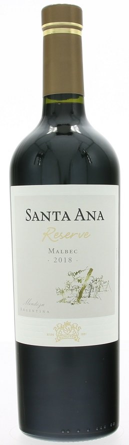 Santa Ana Reserve Malbec 0,75L, r2018, cr, su
