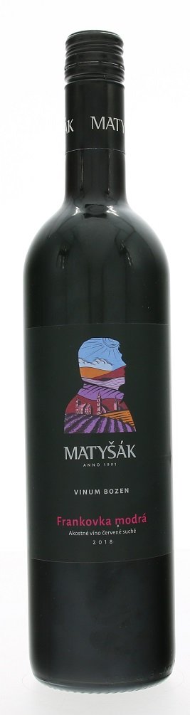 Matyšák Vinum Galéria Bozen Frankovka modrá 0,75L, r2018, ak, cr, su, sc