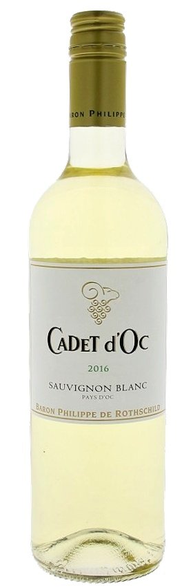 Rothschild Cadet d'Oc Sauvignon Blanc 0,75L, IGP, r2016, bl, su, sc