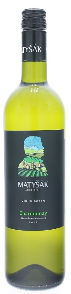 Matyšák Vinum Galéria Bozen Chardonnay 0,75L, r2018, ak, bl, su, sc